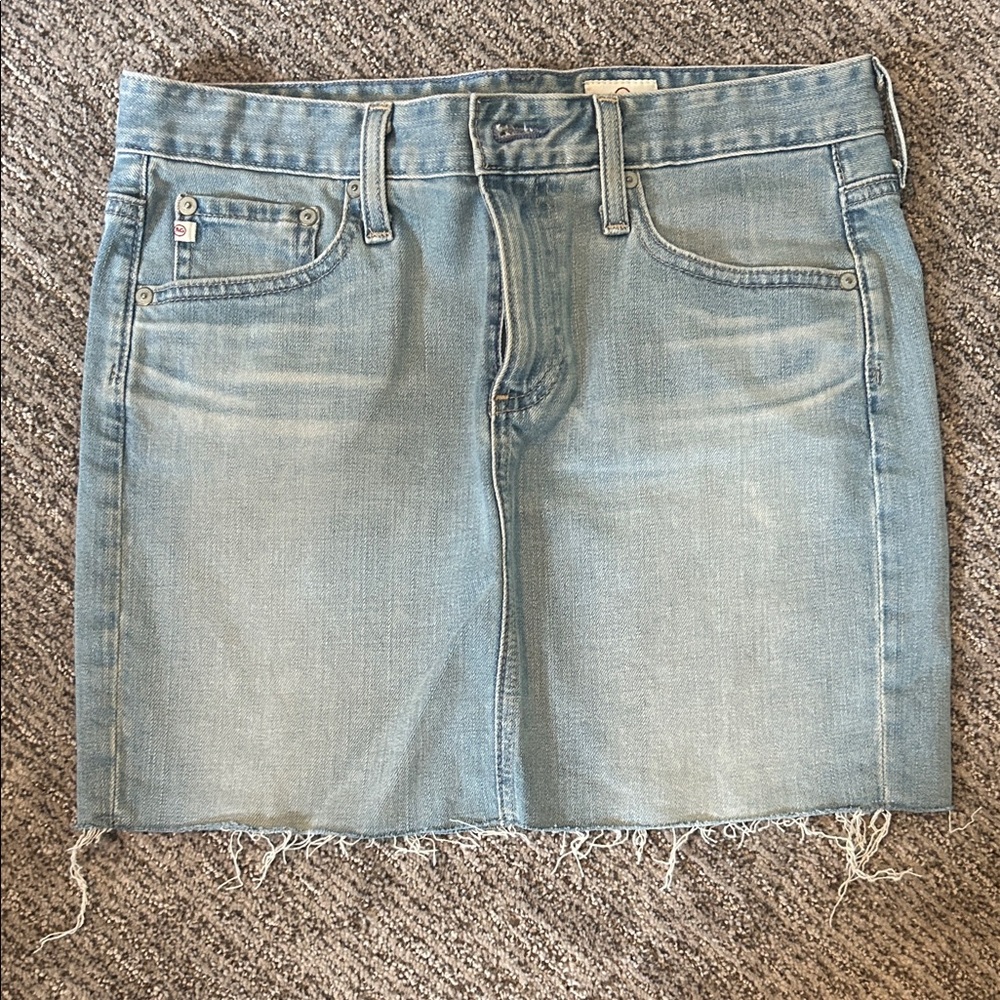 AG The Sandy Denim Mini Skirt